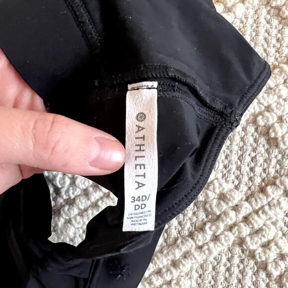 Athleta Black Y Back Sports Bra 34D/DD - Picture 3 of 3